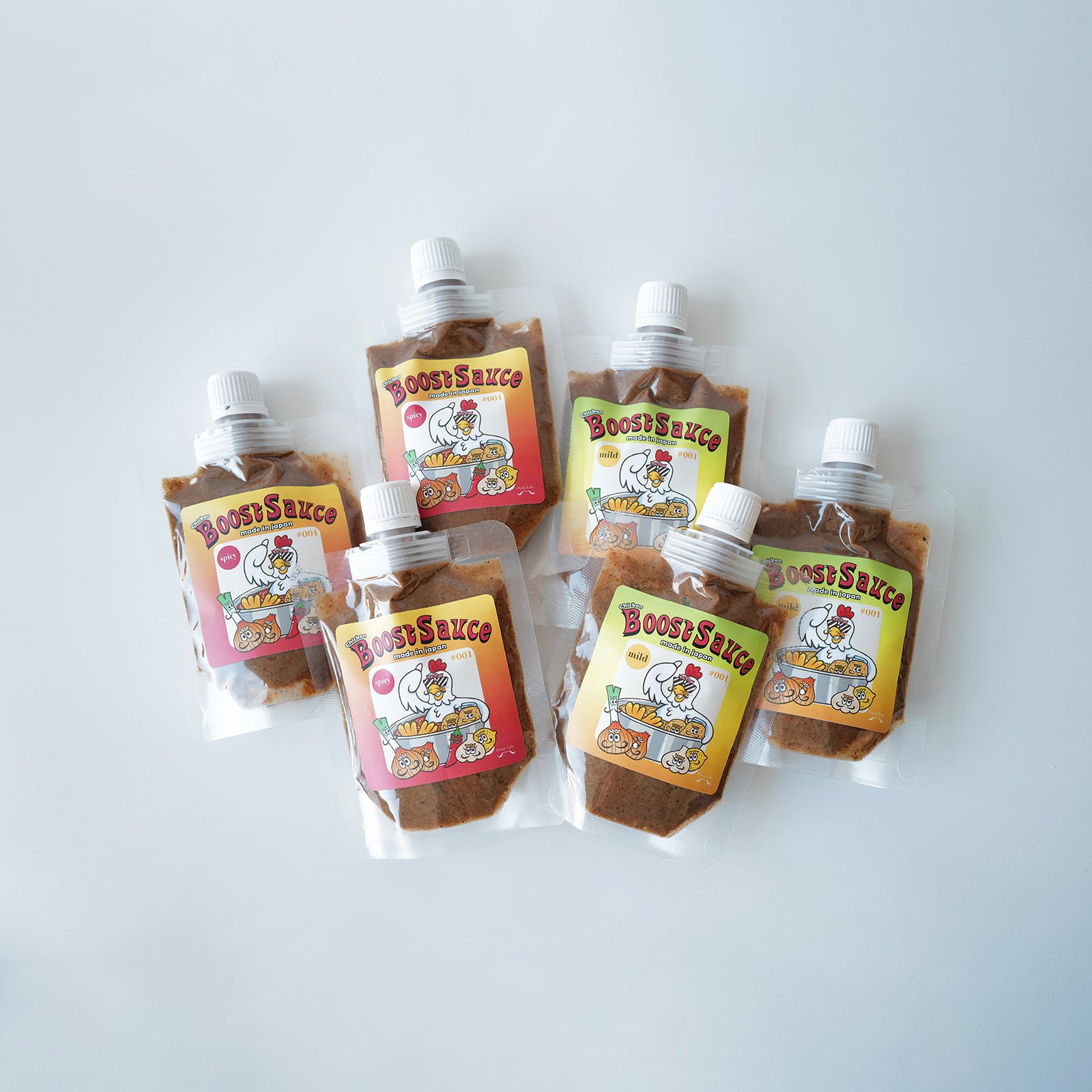 【6個セット】CHICKEN BOOST SOURCE SPICY/MILD【各3個】
